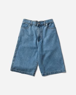 AFB Men S Studded Wide Shorts - Blue