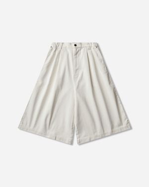 adidas Denim Jorts Cloud - White