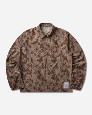 Satisfy S Peaceshell River Shirt Camo - Brown