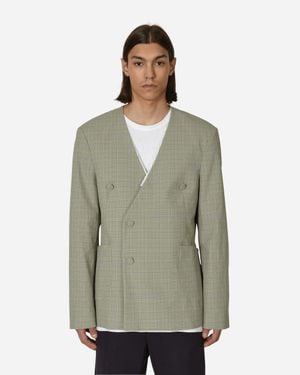 Kiko Kostadinov Oma Reversible Blazer Stone - Green