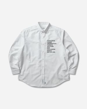 WTAPS Men S Bd 01 Longsleeve Shirt - Grey