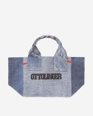 OTTOLINGER Mini Tote Bag Denim Print - Blue