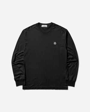 Stone Island 60/2 Cotton Jersey Longsleeve T-Shirt - Black