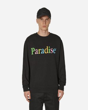 Paradis3 Colours Logo Crewneck Sweatshirt - Black