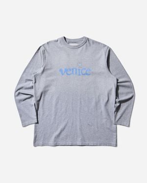 ERL Men S Venice Longsleeve T-shirt - Blue