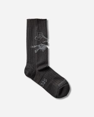 PROTOTYPES Cut-Out Graphic Socks - Black