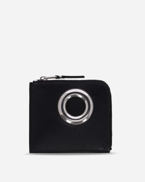 Comme des Garçons Eyelet Zip-Around Wallet - Black