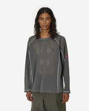 Cav Empt Mesh Raglan Colour Longsleeve T-Shirt - Grey