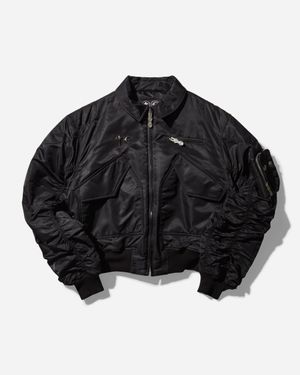THUG CLUB A Wingless Bird Bomber Jacket - Black