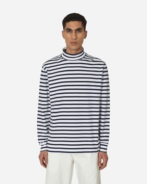 Noah Breton Stripe Turtleneck - Blue