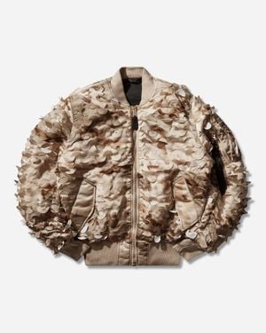 Alpha Industries Men S Uv Ma-1 Ulcans Flight Jacket Sentinel Desert Camo - Brown