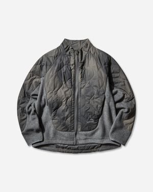ROA And Wander Quilted Fleece Jacket - Grey