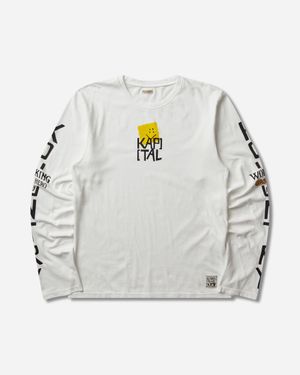 Kapital S 20/-Jersey Crew Longsleeve T-Shirt (Peckish Kap) - Grey