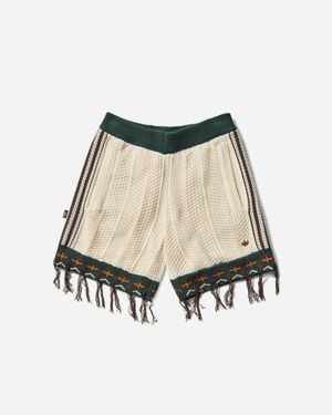 adidas Clot By Edison Chen Crochet Shorts Cream - Natural