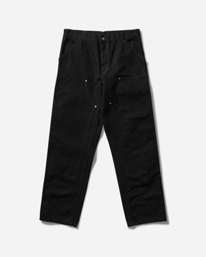Carhartt S Double Knee Trousers (Rinsed) - Black