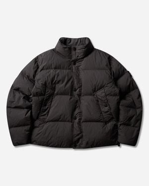 Stone Island Men S Crinkle Reps Ny Down Jacket Lead - Black