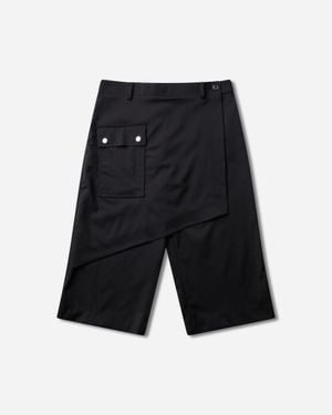 Kiko Kostadinov Women S Linnet Wrap Culottes Crow - Black
