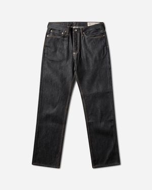 Evisu Men S Seagull Print Pockets Regular Fit Jeans Indigo - Grey