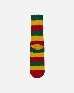 Kapital 56 Yarns Rasta Rainbowy Happy Heel Socks - White