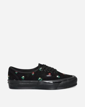 Vans Authentic 44 Embroidery Trainers Flower Print - Black
