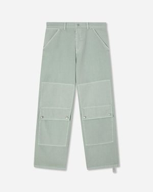 Oamc Peacemaker Chino Trousers Ice Flow - Green