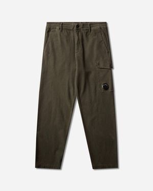 C.P. Company Men S Moleskin Stretch Cargo Trousers Ivy - Green