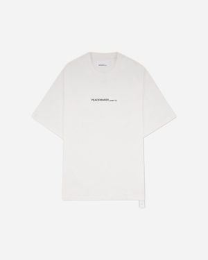 Oamc Peacemaker Birds Print Regular Fit T-Shirt - White