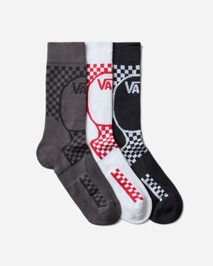 Vans Act Of Disagreement Checker Socks - White