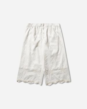 Our Legacy S Frill Shorts Ivory - White