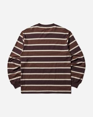 No Problemo Striped Longsleeve T-shirt - Red