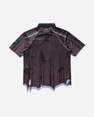 Umbro Men S Distressed Spycam Polo Purple / Black - Blue
