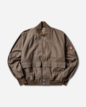 Cav Empt Men S Cotton Flannel Zip Jacket - Brown