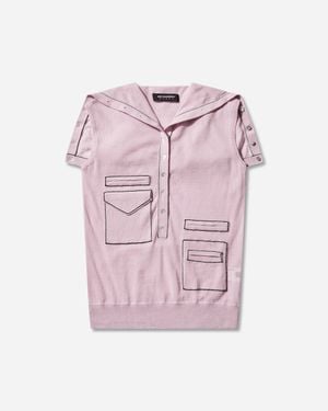 Kiko Kostadinov S Kreiner Knit Rollneck Top Pale - Pink