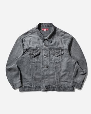 Junya Watanabe Men S Levi's Selvedge Denim Trucker Jacket - Gray