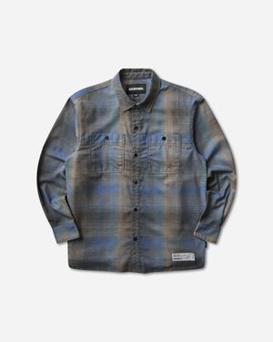 Neighborhood S Hombre Check Longsleeve Shirt - Blue