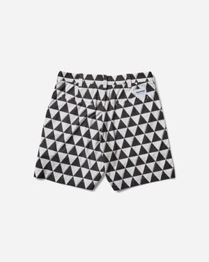 Neighborhood Men S Triangle Pattern Shorts - White