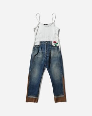Undercover S All-In-One Denim Pants Light - Blue