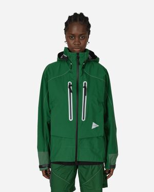 and wander Pertex Shield Rain Jacket - Green