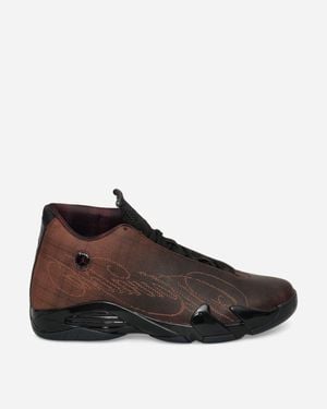Nike Mowalola Air Jordan 14 Retro Trainers / Burnt Red - Brown