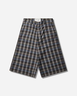 ERL Check Shorts - Grey