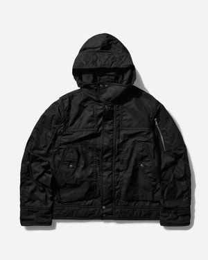 Dries Van Noten S Technical Hooded Jacket - Black