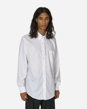 Random Identities Cut-Out Longsleeve Shirt - White