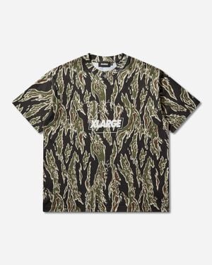 X-Large Men S Camo Urban Logo T-shirt Olive - Gray
