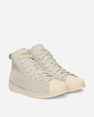 adidas Wales Bonner Superstar High Trainers Mist Stone / Wonder White - Natural