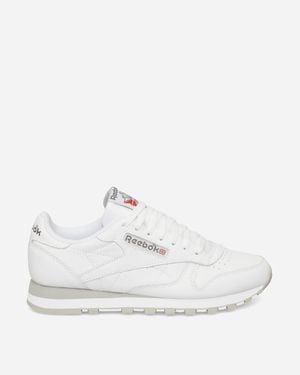 Reebok Classic Leather Premium Trainers / Pure Grey - White