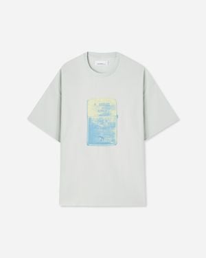 Oamc Peacemaker Men S Lighter T-shirt Ice Flow - White