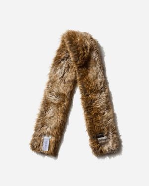 MM6 by Maison Martin Margiela Faux Fur Scarf Brown - Natural