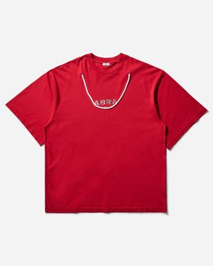 Abra Women S Logo Oversized T-shirt Garnet - Red