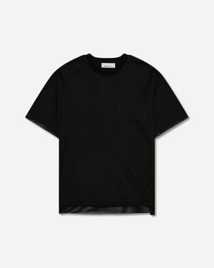 Oamc Peacemaker Men S Mesh Layer T-shirt - Black