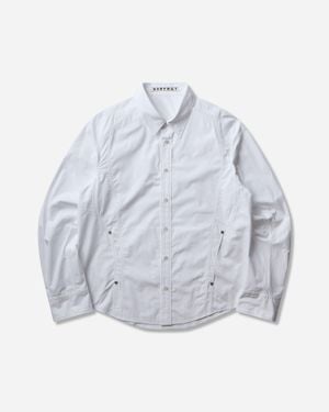 NVRFRGT S Paneled Utility Dress Shirt - Gray